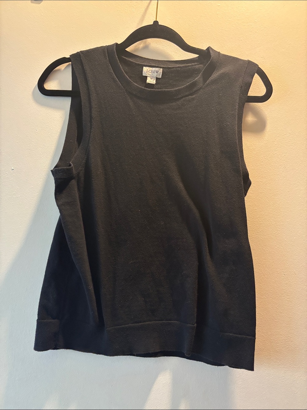 J Crew Black Knit Tank